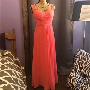 Coral Bridesmaid Dress Bill Levkoff